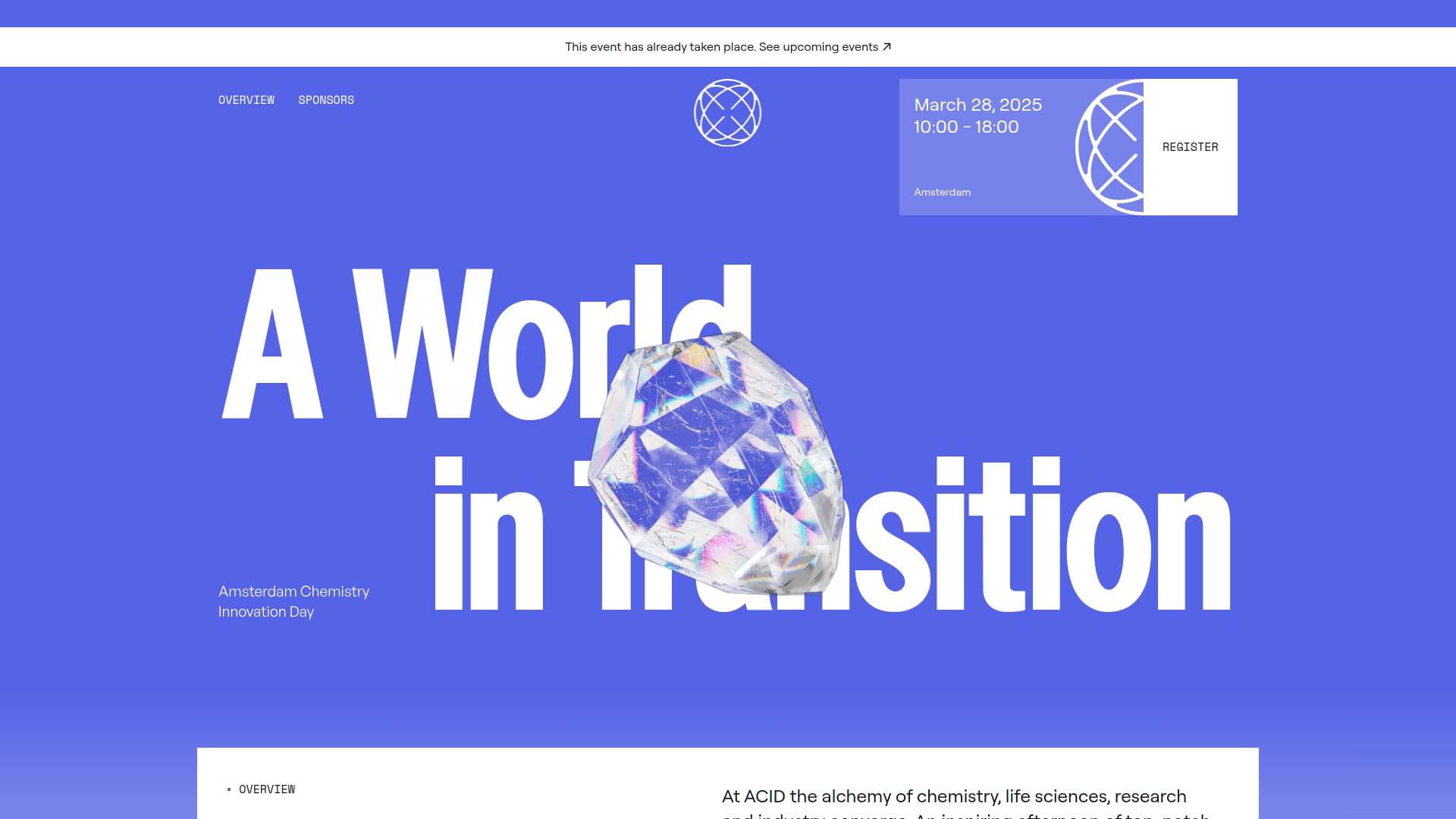 7 Best 1 Page Site Examples to Inspire You in 2025 - ACID Event | Web Design Agency - The Little Website Co.