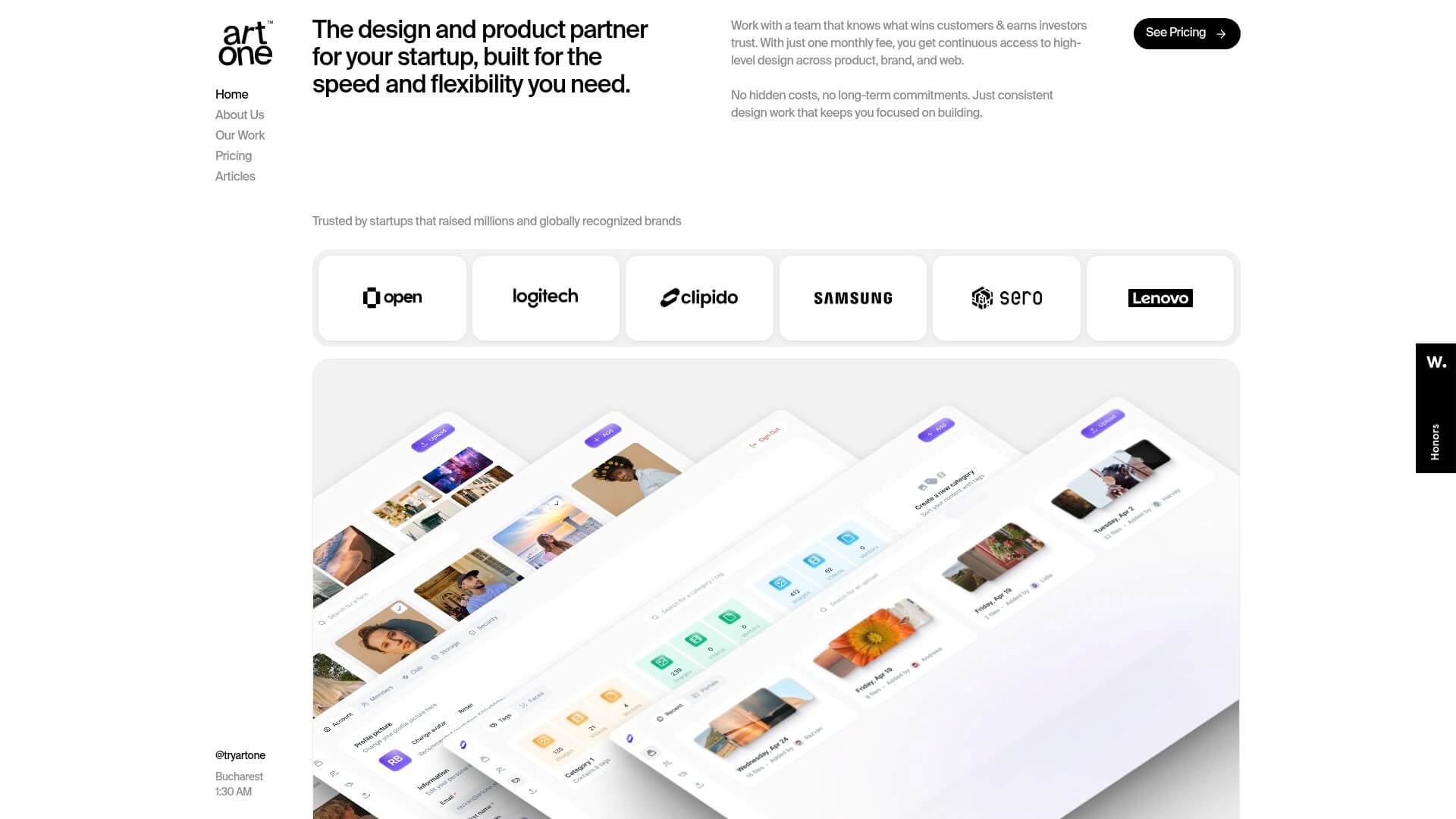 7 Best 1 Page Site Examples to Inspire You in 2025 - Artone Studio | Web Design Agency - The Little Website Co.