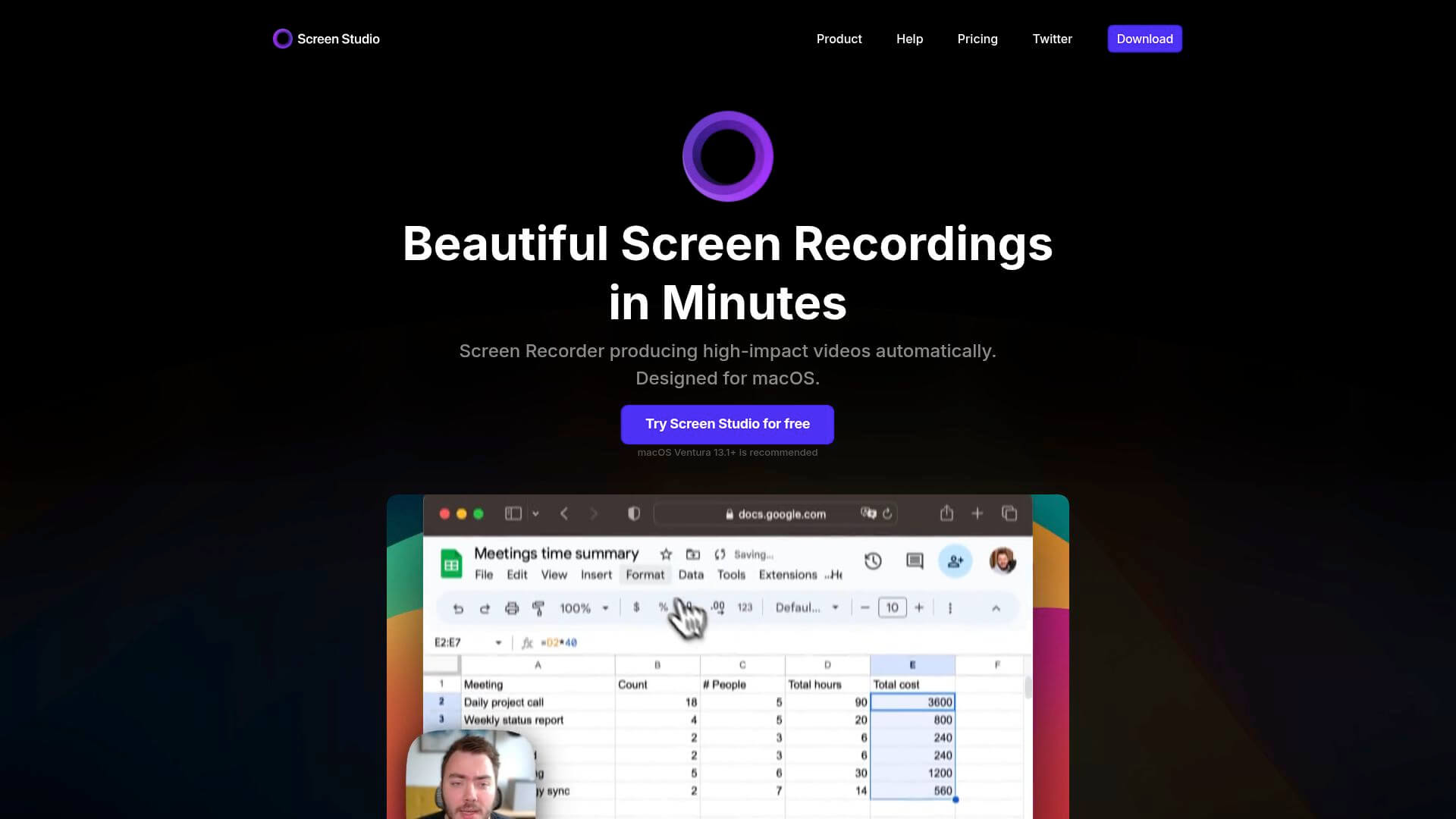 7 Best 1 Page Site Examples to Inspire You in 2025 - Screen Studio | Web Design Agency - The Little Website Co.